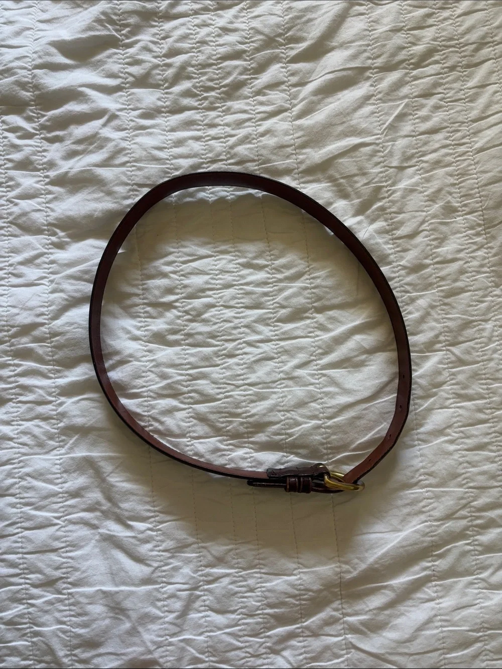 Vintage Coach Leather Waist Belt with Brass Buckle
